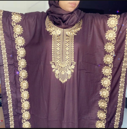 Newrabia Kaftan dress with scarf