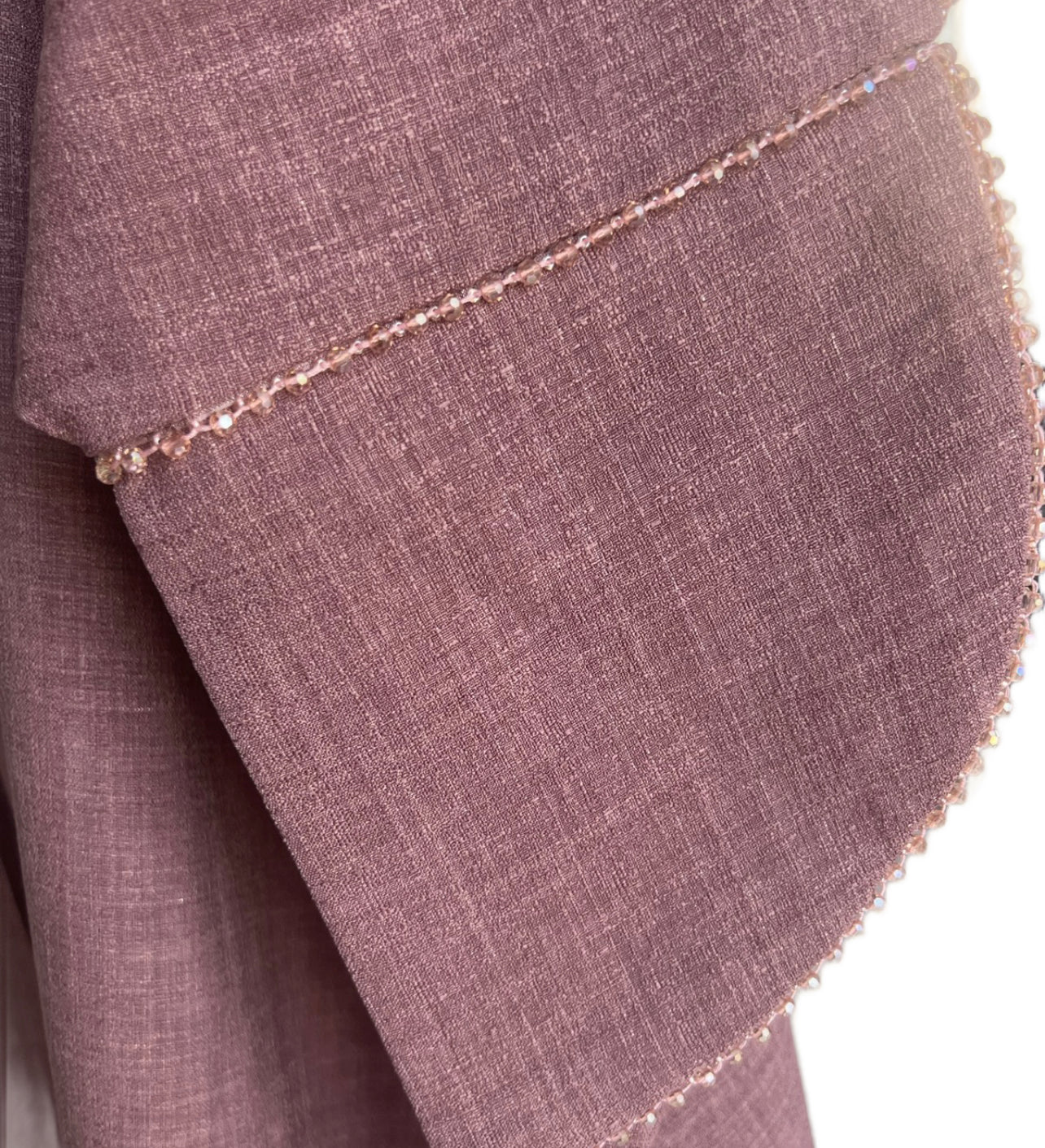 Gemstone Purple linen abaya