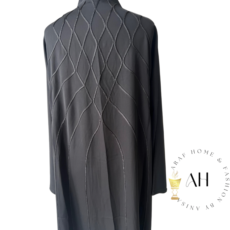 Embroidery black abaya