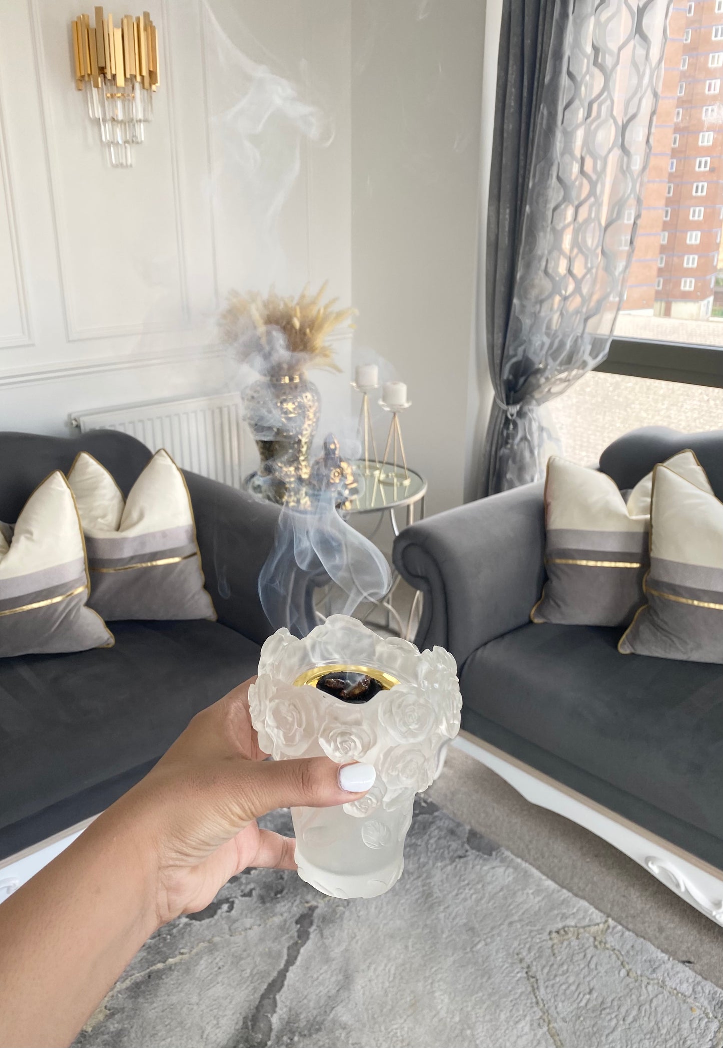 Off White floral frost Burner