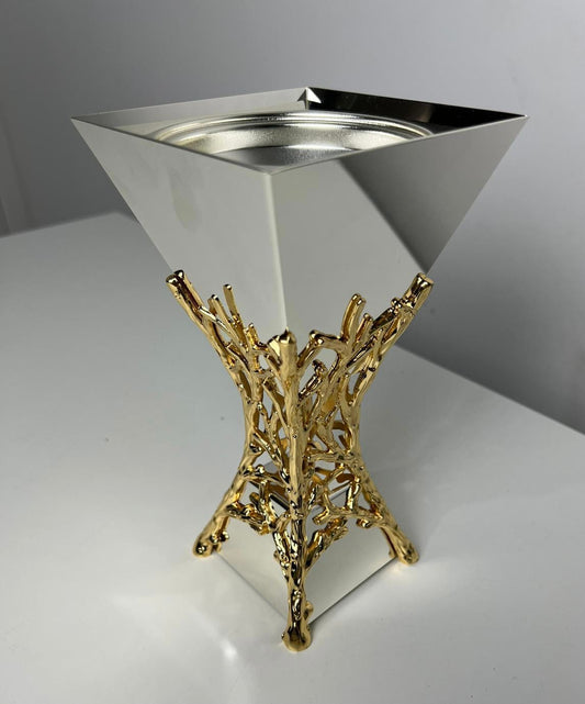 Glamorous Bakhoor burner made in Dubai. Luxurious mirror and gold design Insence burner 