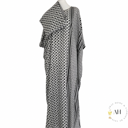 Black Imamat Baati dress with scarf