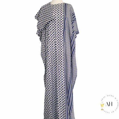 Navy Imamat Baati dress with scarf