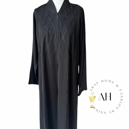 Embroidery black abaya